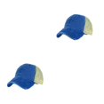 thumbnail image 1 of Decodeary Washed Cotton Mesh Denim Baseball Cap Unisex Breathable Mesh Adjustable Caps blue 2Set, 1 of 6