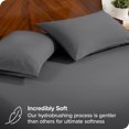 thumbnail image 2 of Bare Home Ultra-Soft Fitted Sheet + Pillowcase Set - Premium 1800 Collection - Deep Pocket - King, Gray, 2 of 7