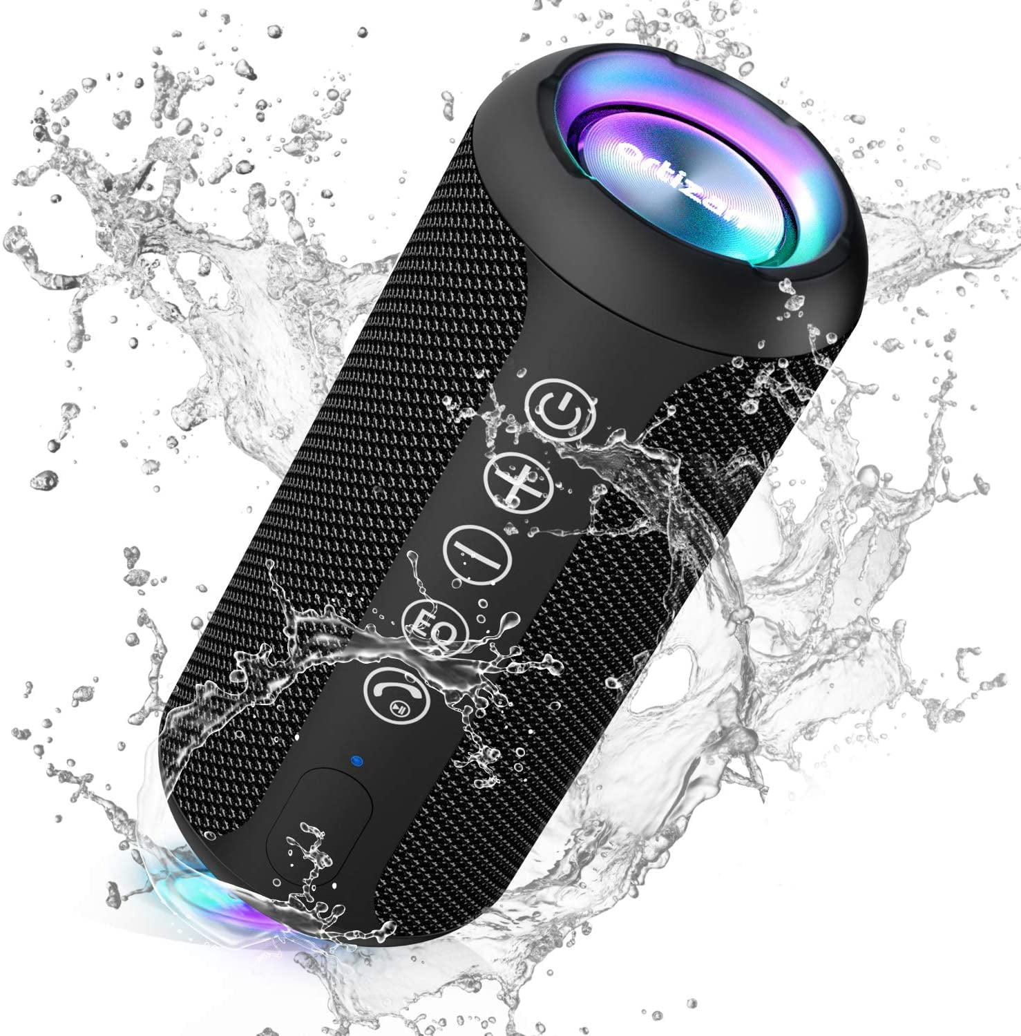 Ortizan Portable Bluetooth Speaker, IPX7 Waterproof Wireless Speaker with 24W Loud Stereo Sound, Outdoor Speakers
