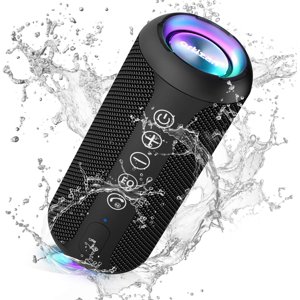 Ortizan Haut-parleur Bluetooth portable, IPX7 Haut-parleur sans fil étanche avec 24W Loud Stereo Sound, Haut-parleurs extérieurs