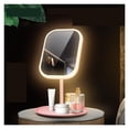 thumbnail image 2 of Miroir de Maquillage à DEL pour Coiffeuse avec Lumières, Miroir Rotatif avec Rangement, Gradateur de Bureau Réglable, Miroir Cosmétique USB pour Coiffeuse, Utilisation Grand, 2 of 7