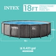 thumbnail image 2 of Ensemble de piscine premium Intex 18ft x 48in en bois gris prism, Âge : 6+, 2 of 8