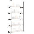 thumbnail image 1 of VEVOR Industrial Pipe Shelf 5 Tier 2PCS 9.84in W Wall-Mount Planks NOT Included, 1 of 9