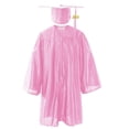 thumbnail image 1 of YUNAFFT Kids Graduation Gown Set Shiny Polyester Academic Dress with Cap 3-10Y, 1 of 2