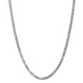thumbnail image 1 of 14k White Gold 18 Inch 4.75mm Curb Chain Necklace Pendant Charm Beveled, 1 of 9