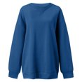thumbnail image 4 of Jamicy Chandails pour Femmes 2025 Nouvelle Mode Molleton Surdimensionné Col Rond Chandails à Capuchon Décontractés Confortables 2025 Mode d'Automne Chandail de Base, 4 of 4