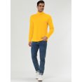 thumbnail image 4 of INSPIRE CHIC Men's Pullover Turtle Neck Long Sleeves Stretchy Slim Fit Tops, 4 of 7