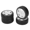 thumbnail image 3 of 4 Pcs Pneu, Roues RC 1/8 GT Adhérence Forte Pneus de Course sur Route Usure sur Roues de Route avec Adaptateur 17 mm, 3 of 8