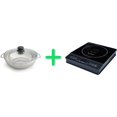 thumbnail image 1 of Table de Cuisson à Induction 1800 W + Casserole en Acier Inoxydable, 1 of 3