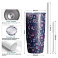 thumbnail image 3 of Gobelet Isolé 20oz, Gobelet de Voyage avec Couvercle, Porte-Gobelet Tasse de Voyage Amicale, Contenant Isotherme en Acier Inoxydable, Gobelet 20 Oz, Tasse à Café Réutilisable Isolée avec Couvercle (Jour de l'Indépendance), 3 of 6