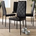 thumbnail image 2 of Baxton Studio Blaise Black Faux Leather Dining Chair (Set of 4), 2 of 5