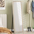 thumbnail image 2 of HOMCOM Full Length Mirror Standing Leaning Wall 64" x 21" Silver, 2 of 10