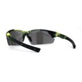 thumbnail image 2 of Mens Xloop Hunters Camo Half Rim Plastic Sunglasses Green Yellow Silver Mirror, 2 of 4