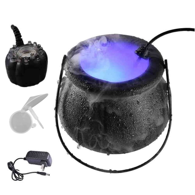 Agiferg Halloween 12 LED Lights Spray Sprayer Decoration Witch Pot Sprayer Pond Fog