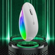 Suncoda Wireless Mouses, Wireless Bluetooth Mouse Unique Type-C Fast Charging Long Battery Life Colourful LED Light Adjustable Dpi Adaptable to Wide Range of Devices