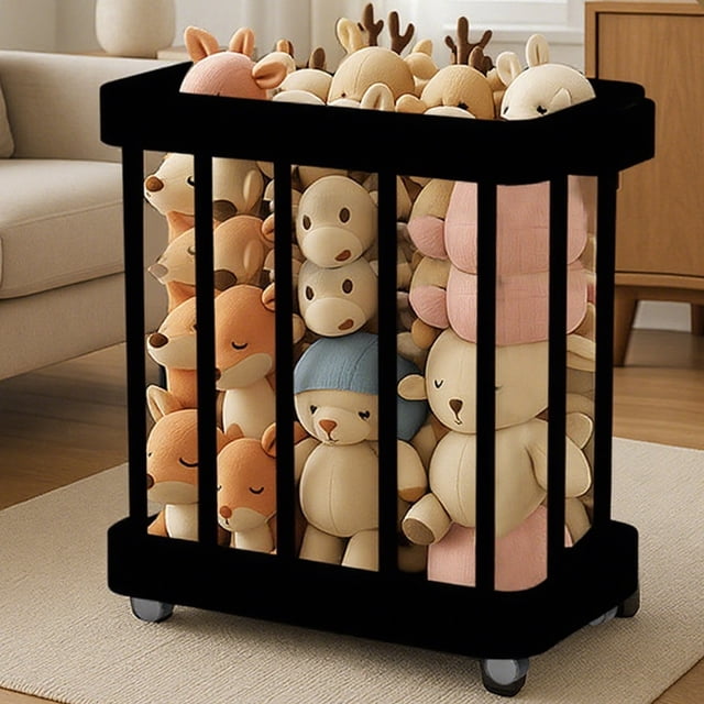 PRETXORVE Panier Sale Pliant Panier de Rangement pour Salle de Bain Domestique avec Roues Panier de Rangement pour Lessive Panier Sale de Salle de Bain Grand