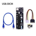 thumbnail image 3 of Ruiboury VER003 PCI-E Riser Card 30CM 60CM USB 3.0 Cable PCI 1X to 16X Extender PCI-E Adapter for GPU Miner Mining Black 30CM 1Set, 3 of 6