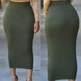 thumbnail image 1 of Honganda Jupe Crayon pour Femmes, Bande Élastique Taille Haute Jupes Slim, 1 of 5