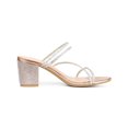 thumbnail image 3 of BLISSFUL STEP Women Rhines Block Heel Slide Sandals Rose Gold 7, 3 of 7