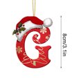 thumbnail image 5 of LSLJS 26 Letters Christmas Tree Decoration Pendant Christmas Tree Ornaments Personalized DIY Christmas Ornaments Christmas Decorations Xmas Tree Hanging Decor, 5 of 5