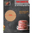 thumbnail image 2 of 500 Pcs Parchment Paper Baking Sheets Round 4 Inch,Round Cake Pan Parchment Liners,Baking Parchment Non-Stick Baking Parchment Paper Circles,Baking Air Fryer Steaming Bread Cup Cake(Brown-4"), 2 of 6