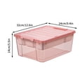 thumbnail image 3 of Leutsin Toy Storage Containers with Lids,Brick Shaped Kids Toy Organizer Box, Plastic Clear Stackable Toy Bin Chest for Building Block Dolls,Toys Storage Organizer Bins, Building Blocks Storage, 3 of 4