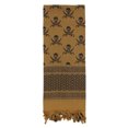 thumbnail image 2 of Rothco Skulls Shemagh Tactical Desert Scarf - Coyote Brown, 2 of 2