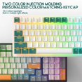 thumbnail image 5 of Clavier Mécanique K3 100 Touches Rétroéclairage Rgb Usb Type-c Filaire Clavier Gaming pour Pc de Bureau Version Miel, 5 of 5