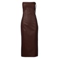 thumbnail image 5 of Ketyyh-chn99 Robes de Soirée pour Femmes Robe de Cocktail Formelle Robe de Fête pour Femme Robe de Bal Décontractée Robe de Soirée Unie Élégante Robe Maxi Brun,TG, 5 of 5