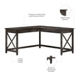 thumbnail image 4 of Pemberly Row 60W L Shaped Desk in Dark Gray Hickory - Engineered Wood, 4 of 8