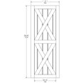 thumbnail image 5 of Wood & Hart 37" Magnolia Porte de Grange en Pin Noueux, 5 of 5