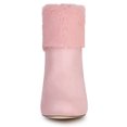 thumbnail image 2 of Unique Bargains Bottines à Talon Bloc en Fausse Fourrure à Bout Rond pour Femmes, 2 of 6