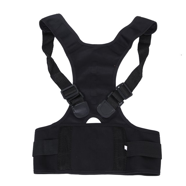 Posture Corrector, Correction Belt, Breathable Elasticity Stickiness For Posture Correct Kyphosis 2XL Black