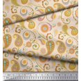 thumbnail image 4 of Soimoi White Poly Georgette Fabric Mandala & Paisley Decor Fabric Printed Yard 42 Inch Wide, 4 of 4