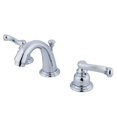 thumbnail image 1 of Kingston Brass KB911FL Mini Widespread Lavatory Faucet with Retail Pop-Up, Chrome, 1 of 1