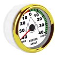 thumbnail image 4 of Marine Rudder Angle Indicator Gauge, Rudder Angle Gauge Red Backlight with Reverse Connection  for Vessel Yacht for Boat Black Dial Silver Cover,White Dial Silver Cover,Black Dial, 4 of 8