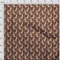 thumbnail image 4 of oneOone Cotton Poplin Twill Brown Fabric Abstracts Sewing Craft Projects Fabric Prints By Yard 56 Inch Wide, 4 of 5