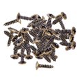 thumbnail image 1 of Milaget 50x Vis de Montage Pickguard pour Pièces de Rechange ST SQ Bronze 3x12mm, 1 of 9