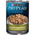 thumbnail image 1 of Purina Pro Plan Specialized Weight Management Turkey & Rice Entrée Morsels in Gravy, Wet Dog Food 368 g, 1 of 9
