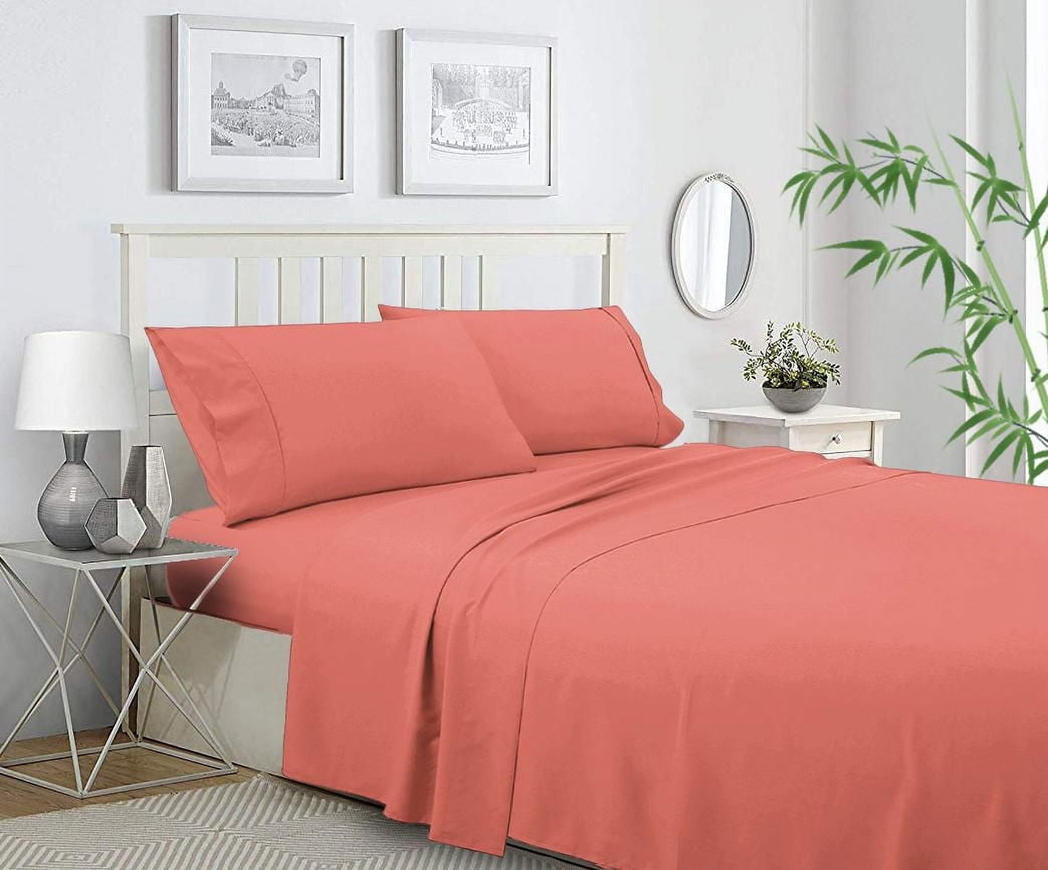 Ensemble de draps en mélange de polyester et bambou