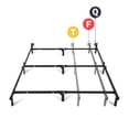 thumbnail image 4 of Mainstays 7" Twin/Full/Queen Size Adjustable Metal Bed Frame, Black, Box Spring Required, 4 of 16