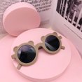 thumbnail image 1 of FOCUSNORM Lunettes de Soleil pour Enfants, Monture Ronde pour Garçons et Filles, 1 of 3