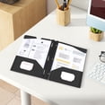 thumbnail image 3 of LSLJS Plastic Folders with Pockets Heavy Duty Pocket Folders Letter Size File Folders for Documents Office School Storage Clip, 3 of 5
