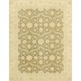 thumbnail image 1 of Ahgly Company Indoor Rectangle Abstract Brown Gold Oriental Area Rugs, 5' x 7', 1 of 6
