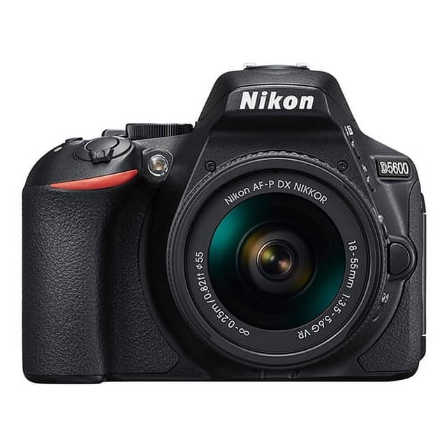Nikon D5600 24,2 Mpx Reflex - Noir - Objectif AF-P DX 18-55 mm VR