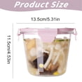 thumbnail image 3 of Glass Soup Storage Containers with Airtight Lids Round Borosilicate Glass Food Prep Bowls Meal Prep Containers for Lunch Salad Leftovers Microwave Freezer Oven Dishwasher, 3 of 9