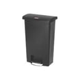 thumbnail image 1 of Rubbermaid Slim Jim Step-On 13G Front Step - Poubelle - Couvercle Rabattable - 13,2 gal - Pédale - Plastique, Résine - Noir, 1 of 5