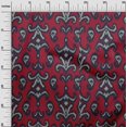 thumbnail image 2 of oneOone Silk Tabby Fabric Paisley & Floral Ikat Print Fabric BTY 42 Inch Wide, 2 of 4