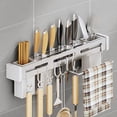 thumbnail image 2 of Stainless Steel Tool Stand, Kitchen Cabinet Organizer, No-Drill Installation, Multipurpose Rack, Durable and Practical, 2 of 6