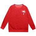 thumbnail image 1 of AJIWYH Chandails pour Filles Chandail à Capuchon Décontracté Ample à Lettres Imprimées à la Mode pour Filles Mode pour Filles Rouge, 5-6 Ans, 1 of 4